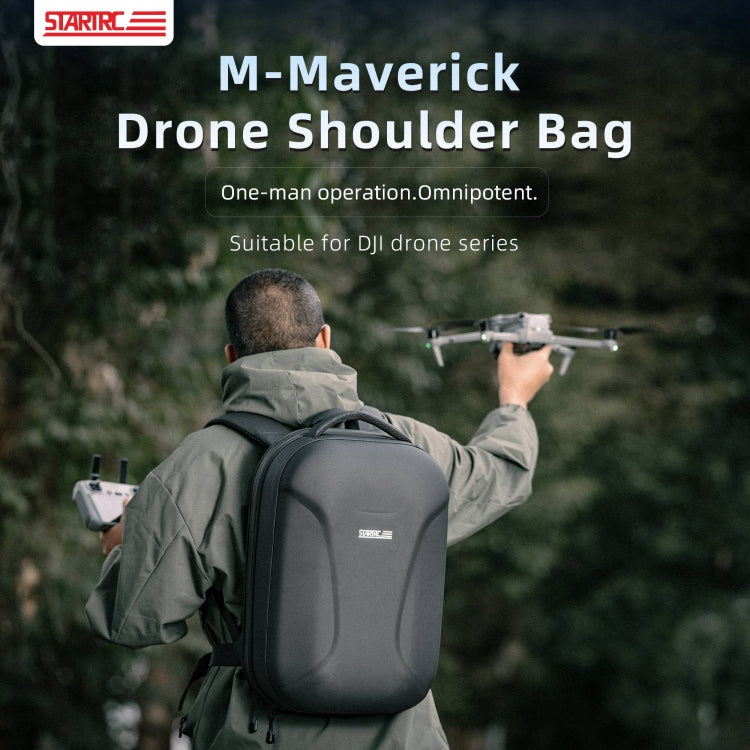 STARTRC Hard Shell Waterproof Shoulders Bag Backpack for DJI Mavic 3 Pro / Mavic 3 Classic (Black) - free shipping - PMC TechLife - Order now!