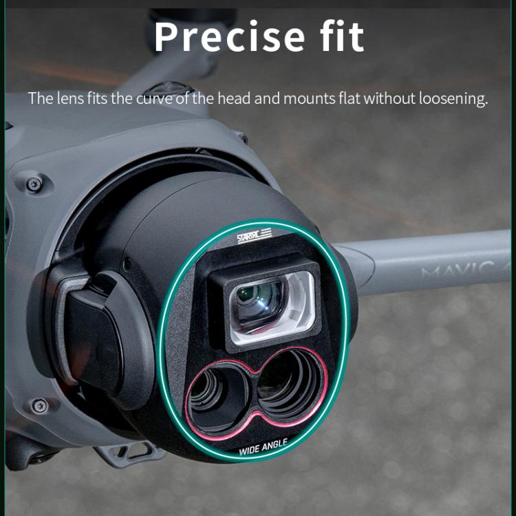 For DJI Mavic 4 Pro STARTRC Drone Wide-Angle Lens Filter (Black) - free shipping - PMC TechLife - Order now!