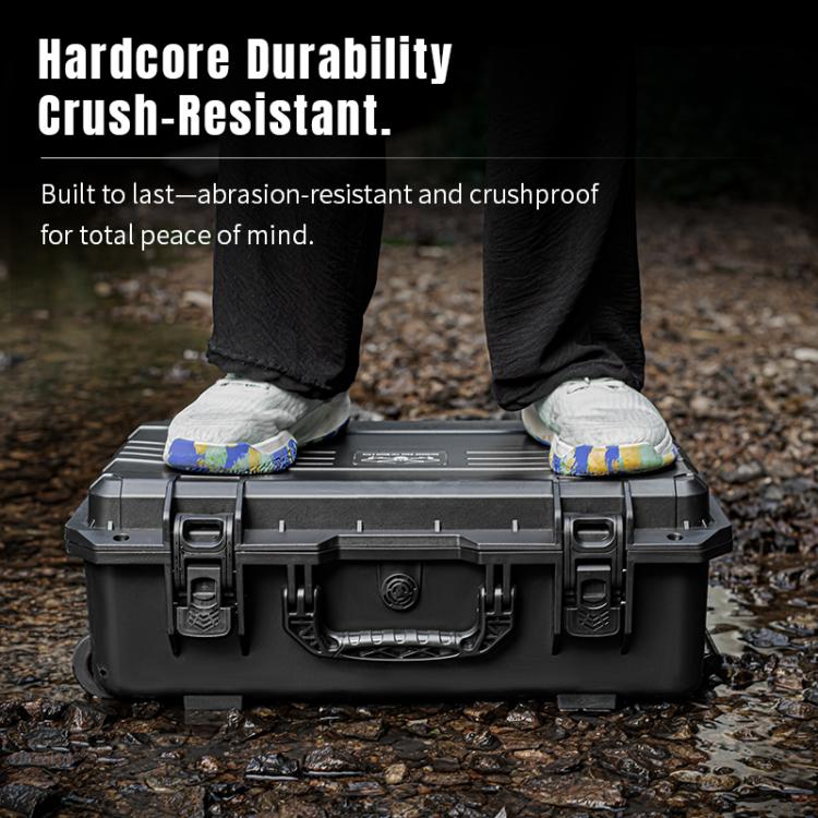 Portable Box Sealed Waterproof Trolley Suitcase For DJI Mavic 4 Pro / Mavic 3 / Air 3 (Black) - free shipping - PMC TechLife - Order now!