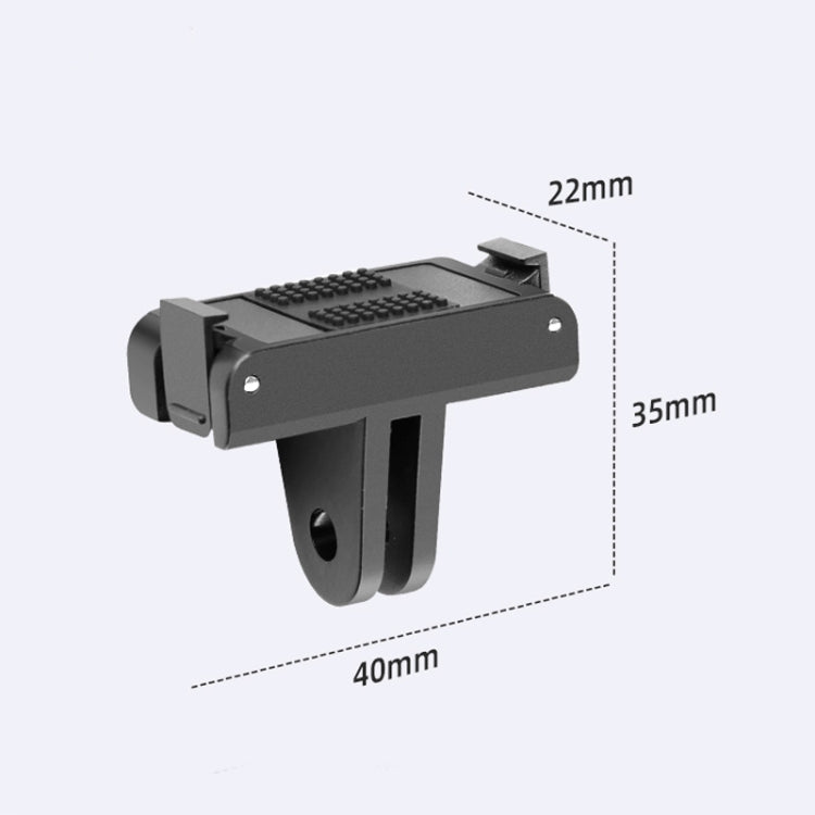 For DJI Osmo Action 5 Pro / 4  / 3 Magnetic Quick Release Base Mount Adapter (Black) - free shipping - PMC TechLife - Order now!