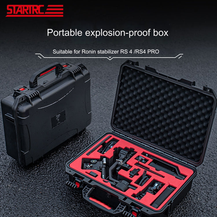 For DJI RS4/  RS4 Pro STARTRC ABS Waterproof Shockproof Suitcase Portable Storage Box (Black) -  by STARTRC | Online Shopping South Africa | PMC Jewellery