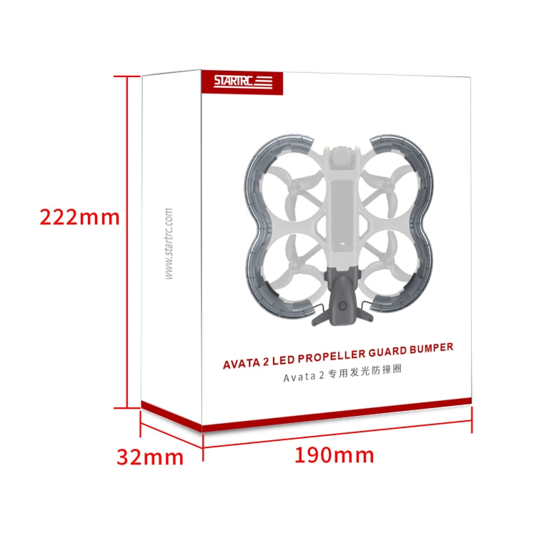 For DJI Avata 2 STARTRC Drone LED Propeller Protective Guard Anti-collision Ring (Transparent) - free shipping - PMC TechLife - Order now!