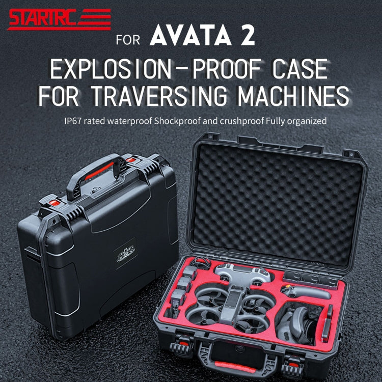 For DJI Avata 2 STARTRC M2 ABS Waterproof Shockproof Suitcase Storage Box (Black) -  by STARTRC | Online Shopping South Africa | PMC Jewellery