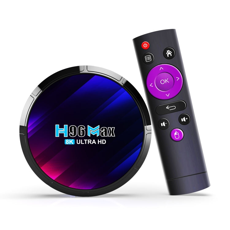 H96 Max 8K Ultra HD Smart TV Box Android 13.0 Media Player with Remote Control, RK3528 Quad-Core, 2GB+16GB(US Plug) - RK3318 by PMC TechLife | Online Shopping South Africa | PMC TechLife | Buy Now Pay Later Mobicred