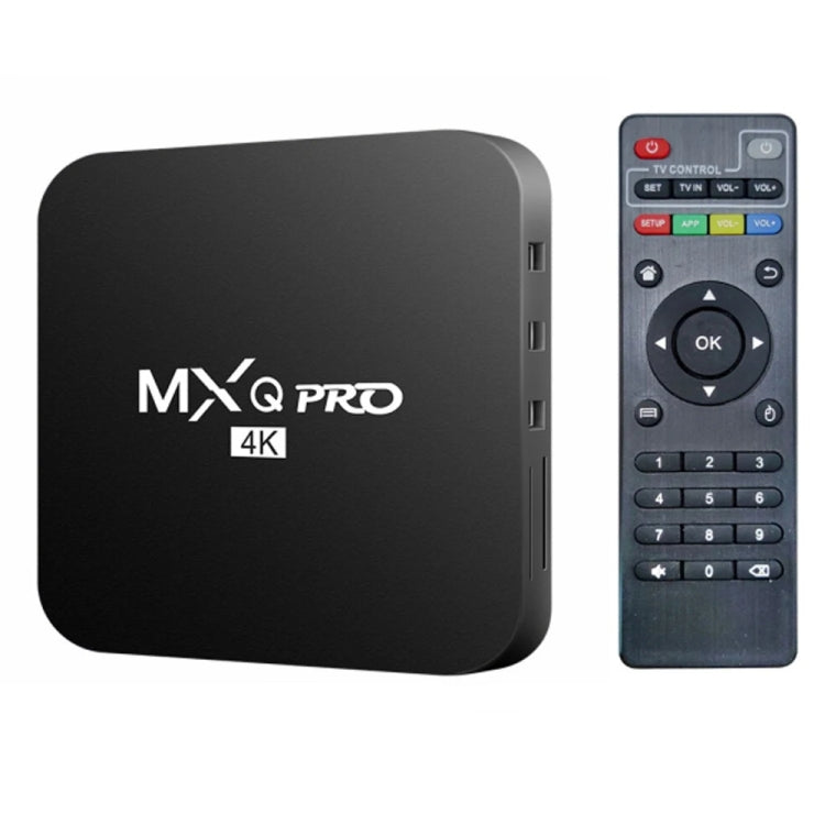 MXQ Pro 4K TV Box Rockchip RK3228A Quad Core CPU Android 7.1, 1GB+8GB wtih Remote Control, EU Plug - RK3228A by PMC TechLife | Online Shopping South Africa | PMC TechLife | Buy Now Pay Later Mobicred