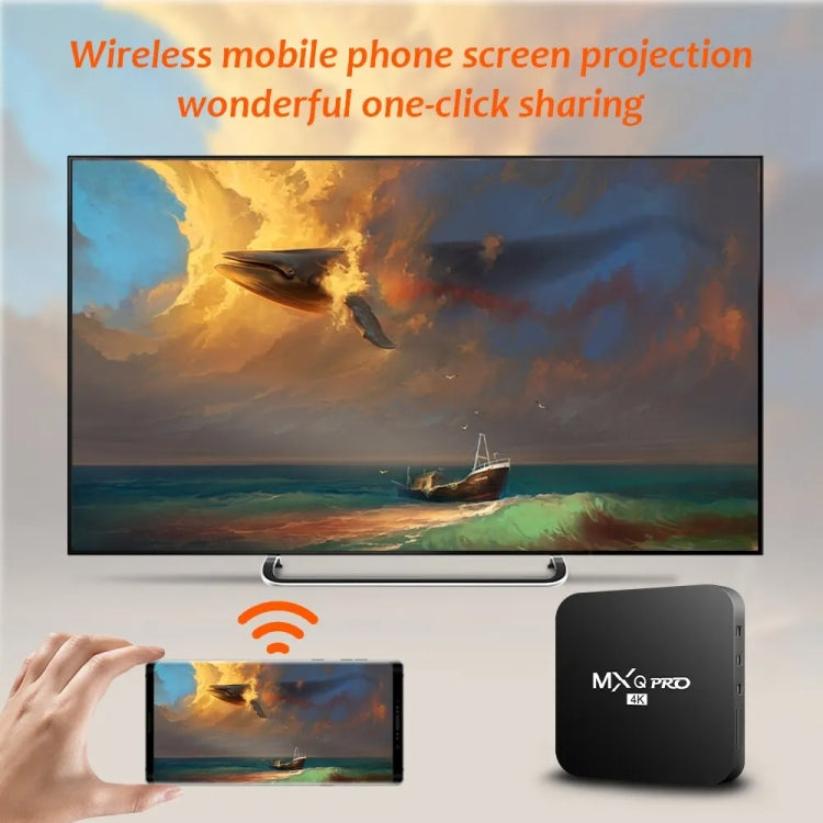 MXQ Pro 4K TV Box Rockchip RK3228A Quad Core CPU Android 7.1, 1GB+8GB wtih Remote Control, EU Plug - RK3228A by PMC TechLife | Online Shopping South Africa | PMC TechLife | Buy Now Pay Later Mobicred