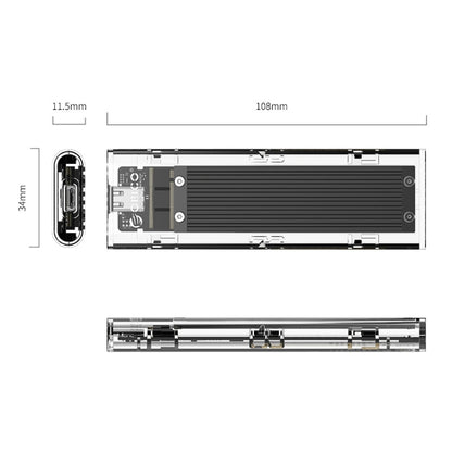 ORICO TCM2-C3 NVMe M.2 SSD Enclosure (10Gbps)(Black) - HDD Enclosure by ORICO | Online Shopping South Africa | PMC Jewellery | Buy Now Pay Later Mobicred