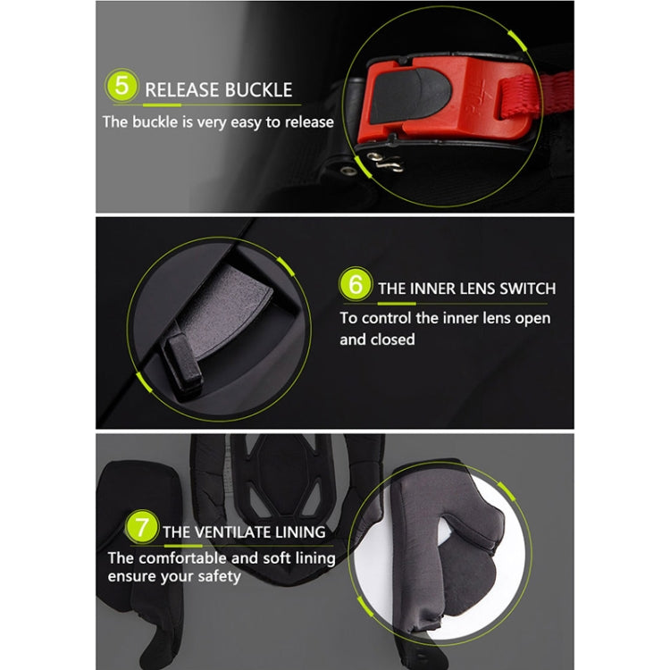 Soman 955 Skyeye Motorcycle Full / Open Face Bluetooth Helmet Headset Full Face, Supports Answer / Hang Up Calls(Pearl White) - Helmets by SOMAN | Online Shopping South Africa | PMC TechLife | Buy Now Pay Later Mobicred