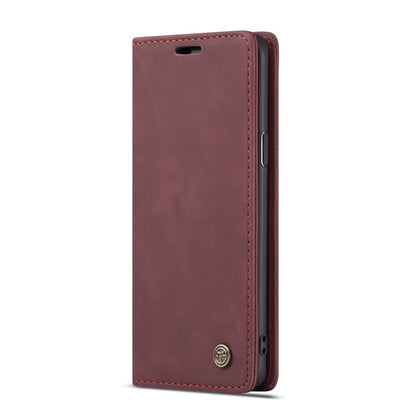 CaseMe-013 Multifunctional Retro Frosted Horizontal Flip Leather Case with Card Slot & Holder & Wallet for Galaxy S9(Wine Red) - Galaxy Phone Cases by CaseMe | Online Shopping South Africa | PMC Jewellery | Buy Now Pay Later Mobicred