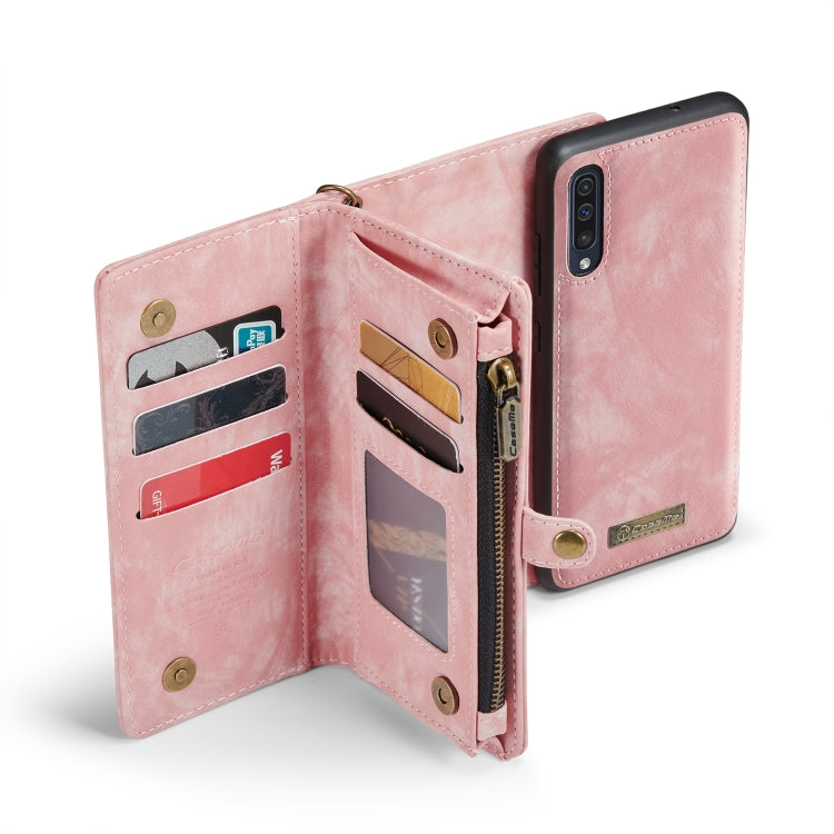 For Samsung Galaxy A70 CaseMe-008 Detachable Multifunctional Flip Leather Phone Case(Pink) - Galaxy Phone Cases by CaseMe | Online Shopping South Africa | PMC Jewellery | Buy Now Pay Later Mobicred