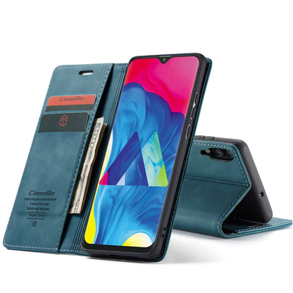 CaseMe-013 Multifunctional Horizontal Flip Leather Case with Card Slot & Holder for Galaxy M10(Blue) - Galaxy Phone Cases by CaseMe | Online Shopping South Africa | PMC Jewellery | Buy Now Pay Later Mobicred