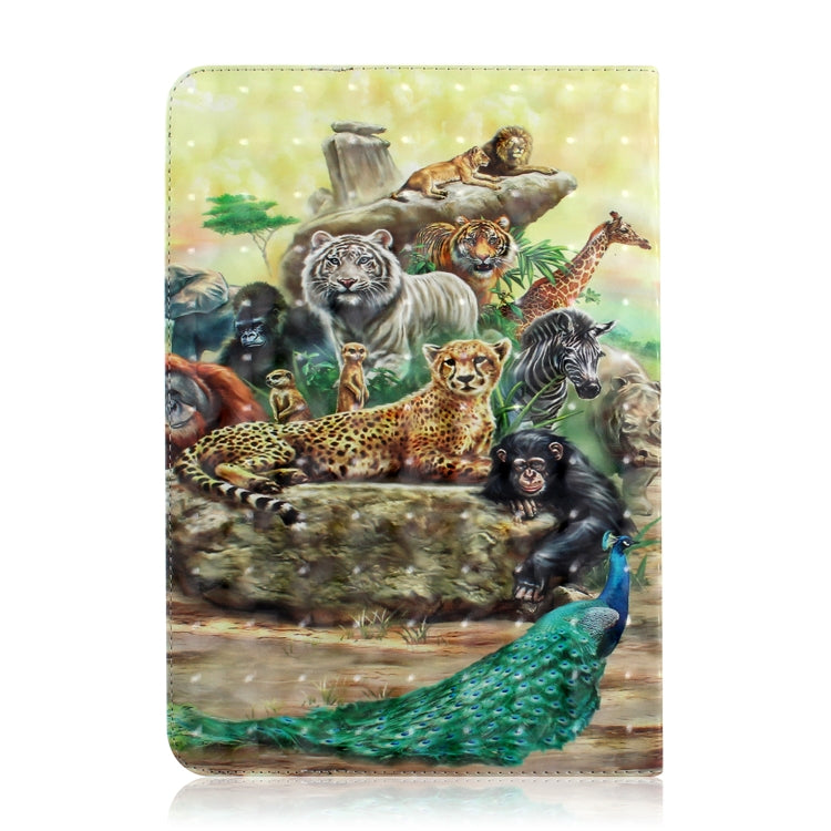 3D Colored Drawing Universal Horizontal Flip Leather Case, with Holder & Card Slot & Wallet for 10 inch Tablet PC(Zoo) - 10 - 11 inch by PMC TechLife | Online Shopping South Africa | PMC TechLife | Buy Now Pay Later Mobicred