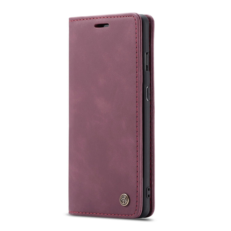 CaseMe-013 Multi-functional Retro Frosted Horizontal Flip Leather Case with Card Slot & Holder & Wallet For OnePlus 7(Wine Red) - OnePlus Cases by CaseMe | Online Shopping South Africa | PMC Jewellery | Buy Now Pay Later Mobicred