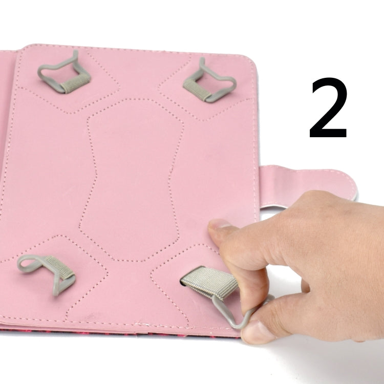 Colored Pattern Drawing Horizontal Flip PU Leather Case with Three-folding Holder for 10 inch Tablet PC(Glasses cat) - 10 - 11 inch by PMC TechLife | Online Shopping South Africa | PMC TechLife | Buy Now Pay Later Mobicred