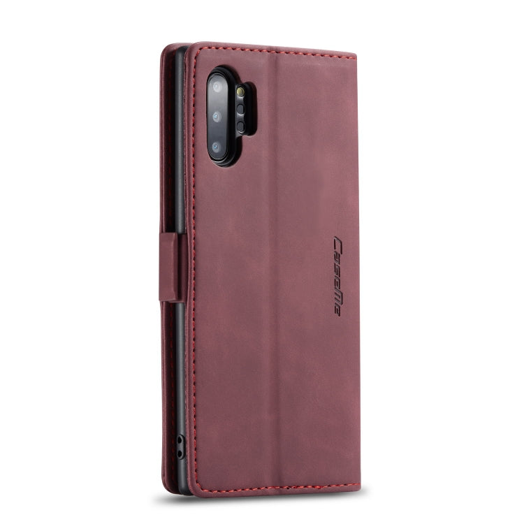 CaseMe-013 Multifunctional Horizontal Flip Leather Case with Card Slot & Holder & Wallet for Galaxy Note 10+(Wine) - Galaxy Phone Cases by CaseMe | Online Shopping South Africa | PMC Jewellery | Buy Now Pay Later Mobicred