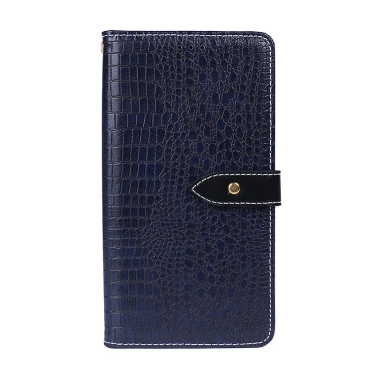 For HTC Desire 20+ idewei Crocodile Texture Horizontal Flip Leather Case with Holder & Card Slots & Wallet(Dark Blue) - HTC by idewei | Online Shopping South Africa | PMC Jewellery | Buy Now Pay Later Mobicred