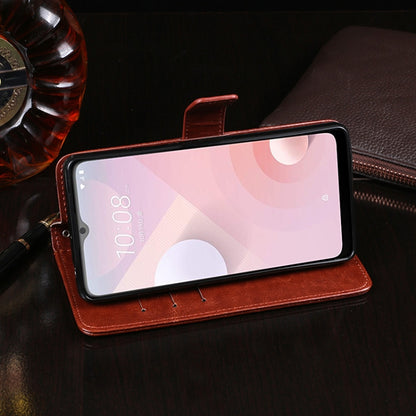 For HTC Desire 20+ idewei Crazy Horse Texture Horizontal Flip Leather Case with Holder & Card Slots & Wallet(Rose Red) - HTC by idewei | Online Shopping South Africa | PMC Jewellery | Buy Now Pay Later Mobicred