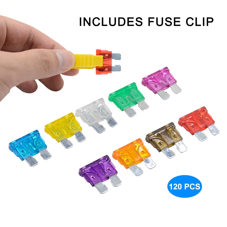 ZH-1094B1 120 PCS 2A-35A Car Fuse Set - Fuse by PMC TechLife | Online Shopping South Africa | PMC TechLife | Buy Now Pay Later Mobicred