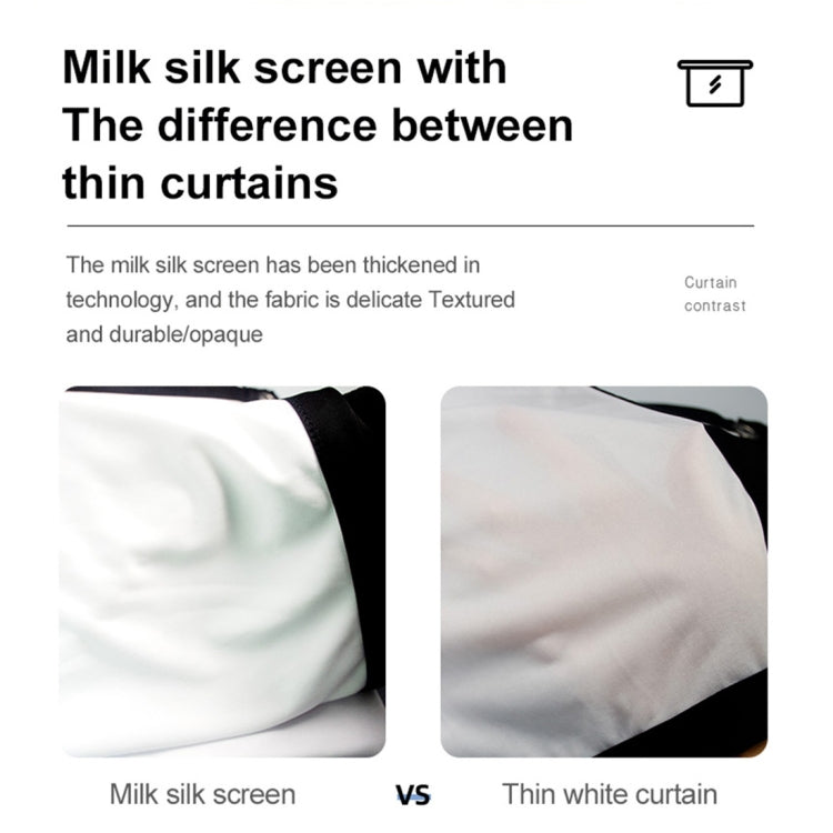 Folding Milk Silk Polyester Projector Film Curtain, Size:72 inch (4:3) Projection Area: 146 x 110cm - Film Curtains by PMC TechLife | Online Shopping South Africa | PMC TechLife | Buy Now Pay Later Mobicred