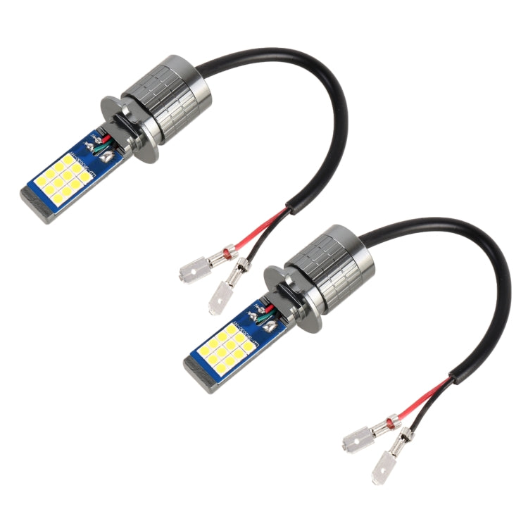 H3 2 PCS DC12-24V / 10.5W Car Fog Lights with 24LEDs SMD-3030 & Constant Current, Box Packaging(White Light) - Fog / Driving Lights by PMC TechLife | Online Shopping South Africa | PMC TechLife | Buy Now Pay Later Mobicred