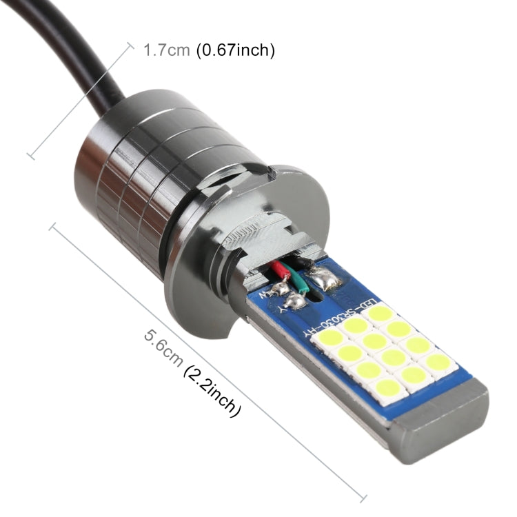 H3 2 PCS DC12-24V / 10.5W Car Fog Lights with 24LEDs SMD-3030 & Constant Current, Box Packaging(Lime Light) - Fog / Driving Lights by PMC TechLife | Online Shopping South Africa | PMC TechLife | Buy Now Pay Later Mobicred