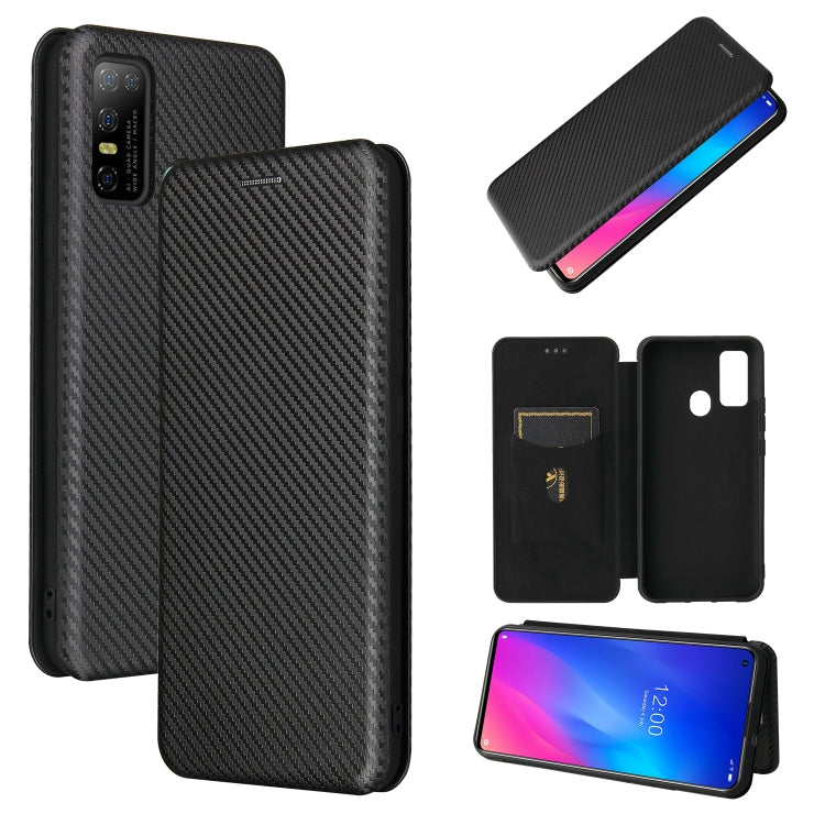 For DOOGEE N30 Carbon Fiber Texture Horizontal Flip TPU + PC + PU Leather Case with Card Slot(Black) - More Brand by PMC Jewellery | Online Shopping South Africa | PMC Jewellery | Buy Now Pay Later Mobicred