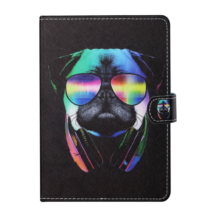 For 10 inch Tablet PC Universal Colored Drawing Horizontal Flip Leather Case with Holder & Card Slots(Eye Dog) - 10 - 11 inch by PMC TechLife | Online Shopping South Africa | PMC TechLife | Buy Now Pay Later Mobicred