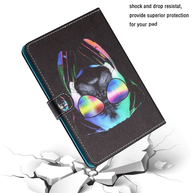 For 10 inch Tablet PC Universal Colored Drawing Horizontal Flip Leather Case with Holder & Card Slots(Eye Dog) - 10 - 11 inch by PMC TechLife | Online Shopping South Africa | PMC TechLife | Buy Now Pay Later Mobicred