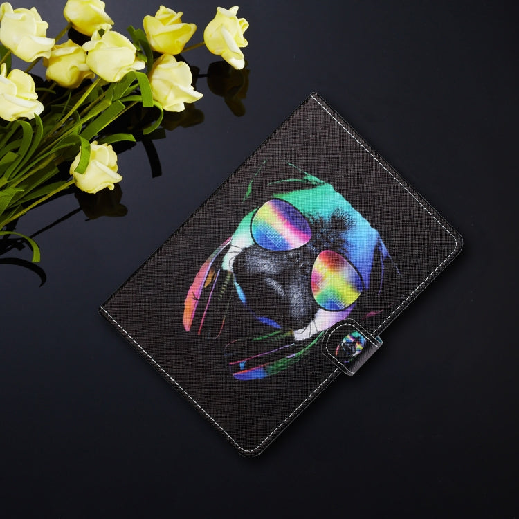 For 10 inch Tablet PC Universal Colored Drawing Horizontal Flip Leather Case with Holder & Card Slots(Eye Dog) - 10 - 11 inch by PMC TechLife | Online Shopping South Africa | PMC TechLife | Buy Now Pay Later Mobicred