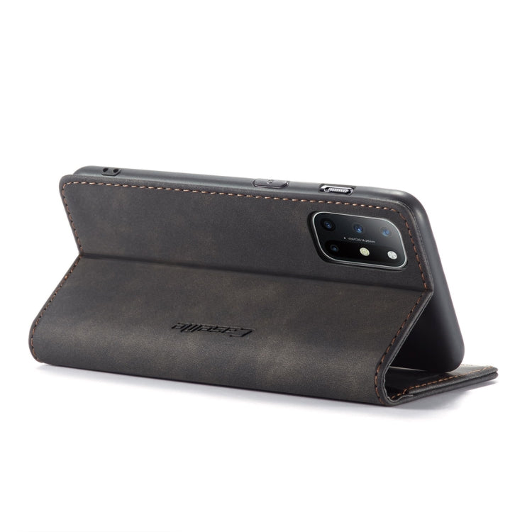 For OnePlus 8T CaseMe-013 Multifunctional Retro Frosted Horizontal Flip Leather Case with Card Slot & Holder & Wallet(Black) - OnePlus Cases by CaseMe | Online Shopping South Africa | PMC Jewellery | Buy Now Pay Later Mobicred