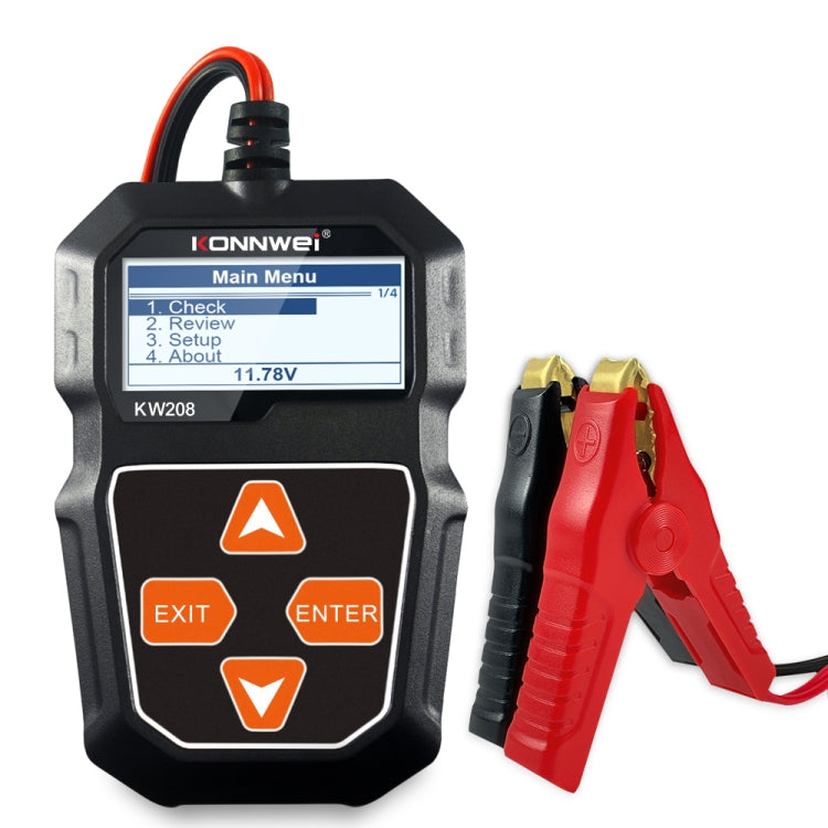 KONNWEI KW208 Car TFT Color Screen Battery Tester Support 8 Languages - free shipping - PMC TechLife - Order now!