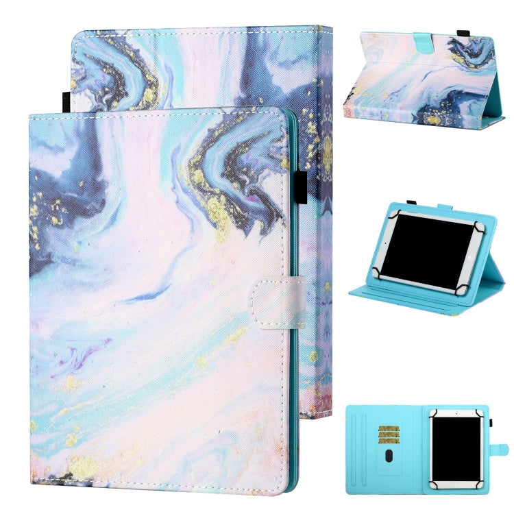 For 10 inch Tablet Universal Coloured Drawing Stitching Horizontal Flip Leather Case with Holder & Card Slot(Quicksand) - 10 - 11 inch by PMC TechLife | Online Shopping South Africa | PMC TechLife | Buy Now Pay Later Mobicred