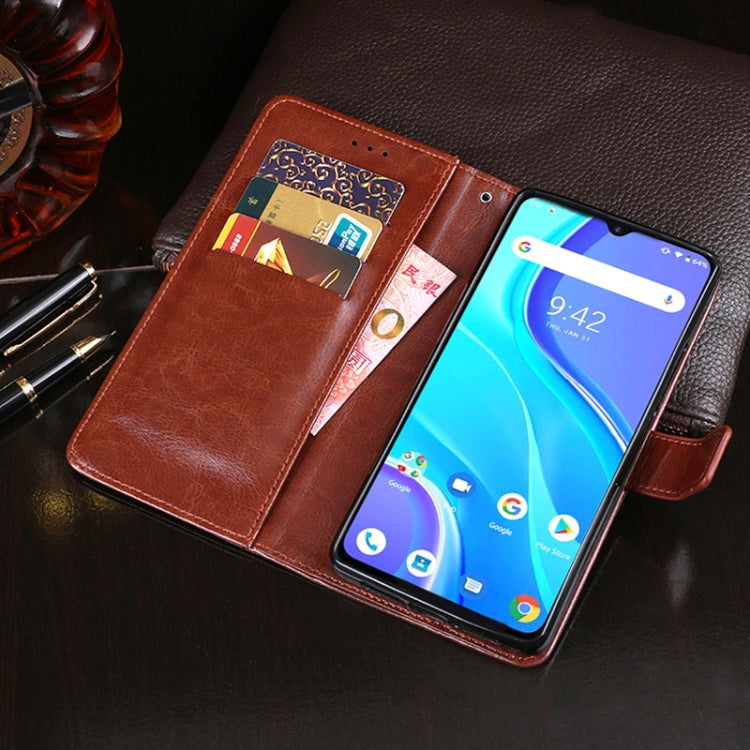 For UMIDIGI A7S idewei Crazy Horse Texture Horizontal Flip Leather Case with Holder & Card Slots & Wallet(Brown) - More Brand by idewei | Online Shopping South Africa | PMC Jewellery | Buy Now Pay Later Mobicred