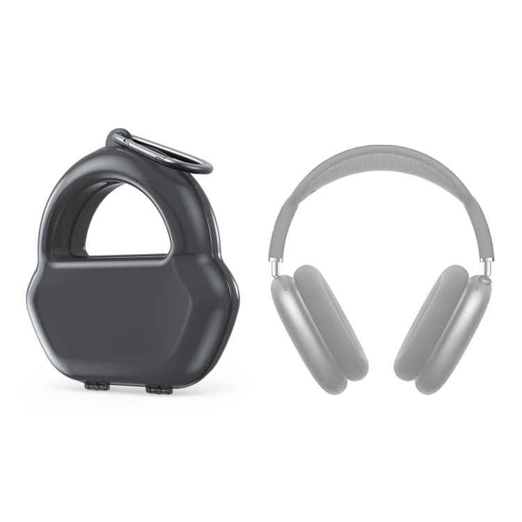 PP Jelly Color Headphone Protective Case for AirPods Max, with Hook(Black) - For AirPods Max by PMC TechLife | Online Shopping South Africa | PMC TechLife