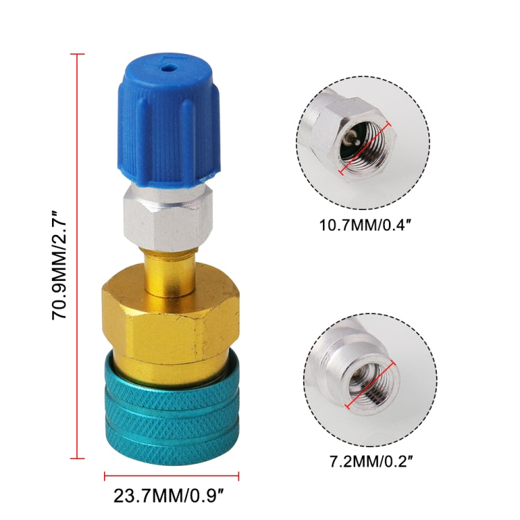 Car Sir Conditioner AC Charging Quick Connector Adapter - Terminal connectors by PMC TechLife | Online Shopping South Africa | PMC TechLife | Buy Now Pay Later Mobicred