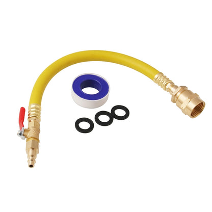 RV Hose Kit Sprinkler Spray Adapter 15 inch Hose + 1/4 inch Industrial Plug + Switch Valve - Car washing supplies by PMC Jewellery | Online Shopping South Africa | PMC Jewellery | Buy Now Pay Later Mobicred