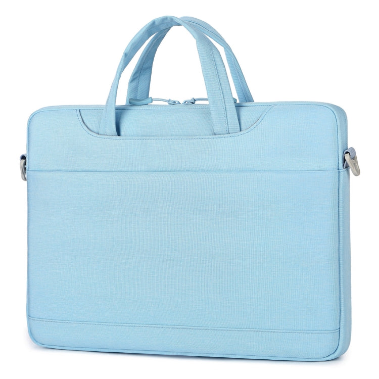 For 15-15.6 inch Laptop Multi-function Laptop Single Shoulder Bag Handbag(Light Blue) - 13.3 inch by PMC Jewellery | Online Shopping South Africa | PMC Jewellery | Buy Now Pay Later Mobicred