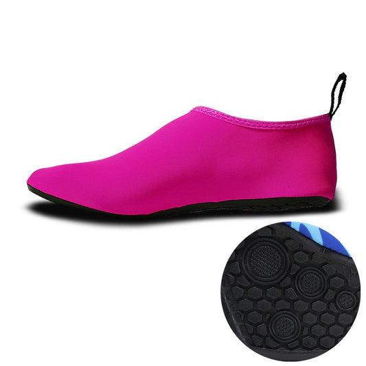 Non-slip Wear-resisting Thick Rubber Sole Diving Shoes and  Socks, One Pair, Size:L (Rose Red) - Swimming Fins & Diving Shoes by PMC Jewellery | Online Shopping South Africa | PMC Jewellery | Buy Now Pay Later Mobicred