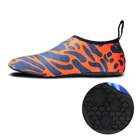 Non-slip Wear-resisting Thick Rubber Sole Diving Shoes and  Socks, One Pair, Size:XXXL (Figured Orange) - Swimming Fins & Diving Shoes by PMC Jewellery | Online Shopping South Africa | PMC Jewellery | Buy Now Pay Later Mobicred