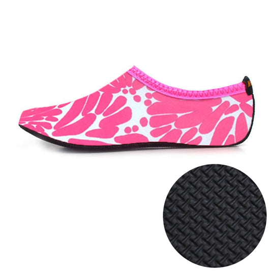 3mm Non-slip Rubber Embossing Texture Sole Figured Diving Shoes and Socks, One Pair, Size:XL (Pink) - Swimming Fins & Diving Shoes by PMC Jewellery | Online Shopping South Africa | PMC Jewellery | Buy Now Pay Later Mobicred