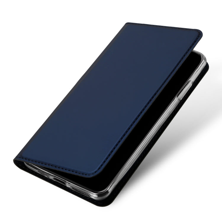 For iPhone 11 DUX DUCIS Skin Pro Series Shockproof Horizontal Flip Leather Case with Holder & Card Slots(Dark Blue) - iPhone 11 Cases by DUX DUCIS | Online Shopping South Africa | PMC Jewellery | Buy Now Pay Later Mobicred