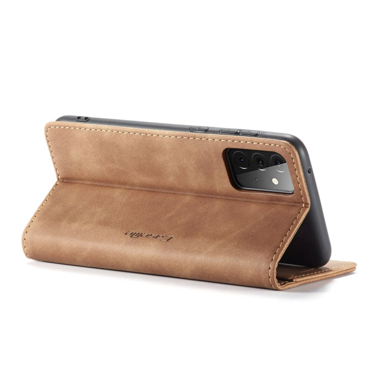 For Samsung Galaxy A72 5G / 4G CaseMe 013 Multifunctional Horizontal Flip Leather Case with Holder & Card Slot & Wallet(Brown) - Galaxy Phone Cases by CaseMe | Online Shopping South Africa | PMC Jewellery | Buy Now Pay Later Mobicred