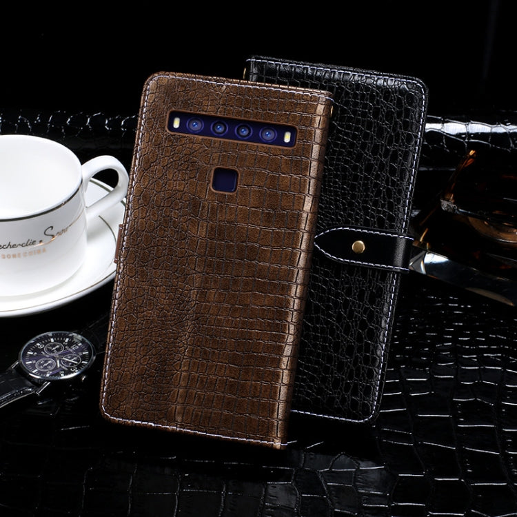 For TCL 10 5G idewei Crocodile Texture Horizontal Flip Leather Case with Holder & Card Slots & Wallet(Black) - free shipping - PMC Jewellery - Order now!