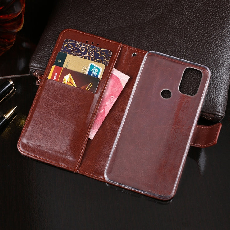 For Blackview A70 idewei Crazy Horse Texture Horizontal Flip Leather Case with Holder & Card Slots & Wallet(Sky Blue) - More Brand by idewei | Online Shopping South Africa | PMC TechLife | Buy Now Pay Later Mobicred