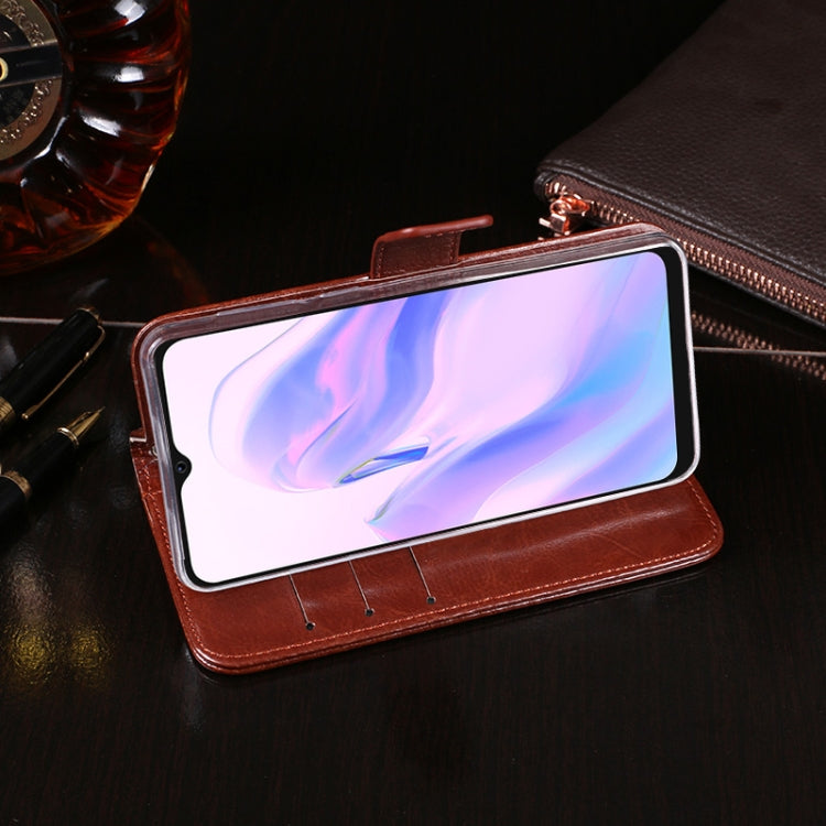 For Blackview A70 idewei Crazy Horse Texture Horizontal Flip Leather Case with Holder & Card Slots & Wallet(Sky Blue) - More Brand by idewei | Online Shopping South Africa | PMC TechLife | Buy Now Pay Later Mobicred