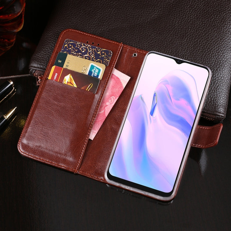 For Blackview A70 idewei Crazy Horse Texture Horizontal Flip Leather Case with Holder & Card Slots & Wallet(Black) - More Brand by idewei | Online Shopping South Africa | PMC TechLife | Buy Now Pay Later Mobicred
