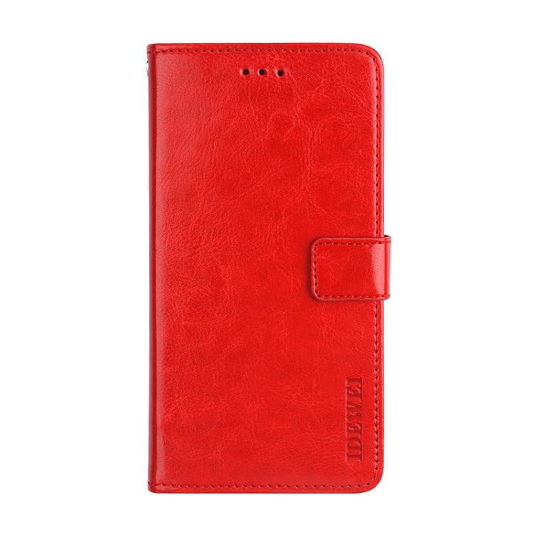 For Blackview A80 Plus idewei Crazy Horse Texture Horizontal Flip Leather Case with Holder & Card Slots & Wallet(Red) - More Brand by idewei | Online Shopping South Africa | PMC TechLife | Buy Now Pay Later Mobicred