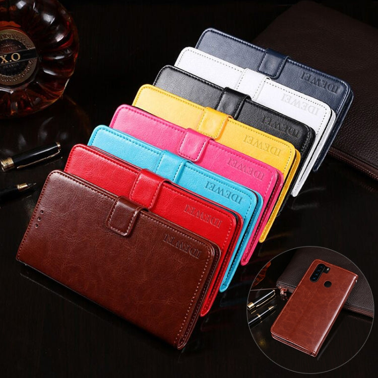 For Blackview A80 Plus idewei Crazy Horse Texture Horizontal Flip Leather Case with Holder & Card Slots & Wallet(Red) - More Brand by idewei | Online Shopping South Africa | PMC TechLife | Buy Now Pay Later Mobicred