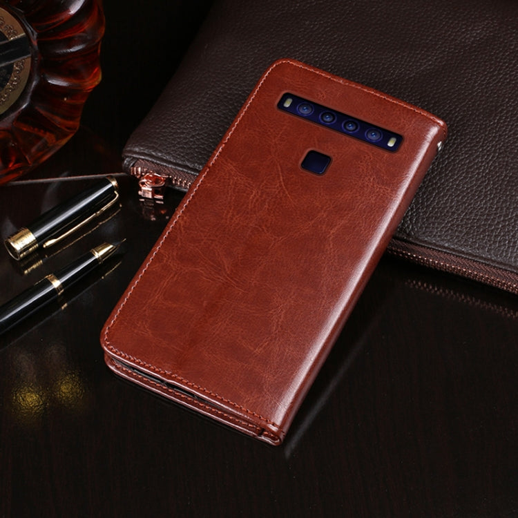 For TCL 10 5G idewei Crazy Horse Texture Horizontal Flip Leather Case with Holder & Card Slots & Wallet(Red) - free shipping - PMC Jewellery - Order now!