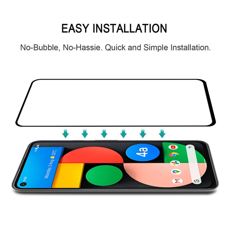For Google Pixel 4a 5G Full Glue Full Cover Screen Protector Tempered Glass Film - Google Tempered Glass by PMC TechLife | Online Shopping South Africa | PMC TechLife